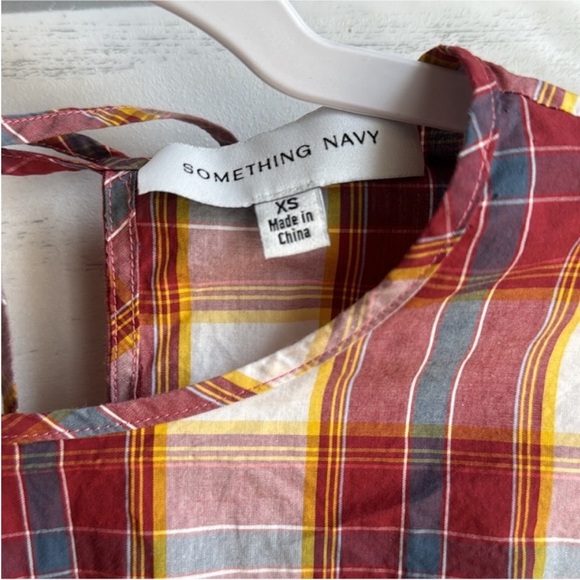 Something Navy Plaid Smocked Dress - Picture 7 of 10